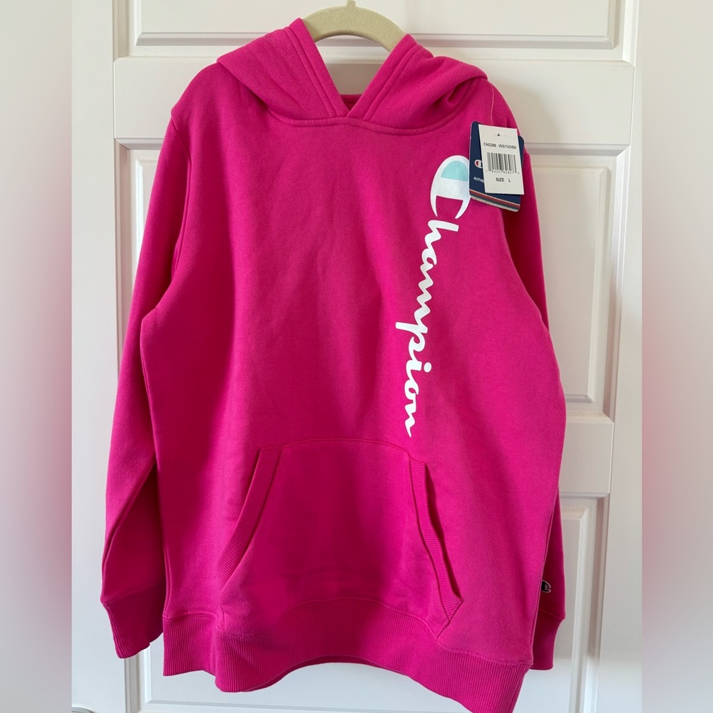 Champion kids girls fleece hoodie. NEW WITH TAG